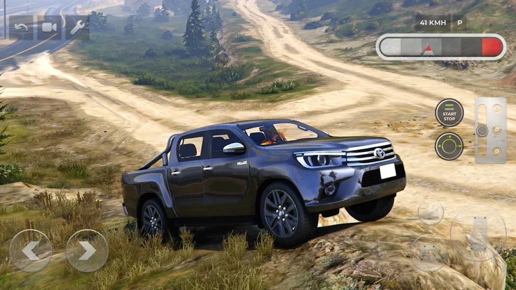 Toyota Hilux 4x4 Mountain Ride (Тойота Хайлюкс 44 Поездка по горам) [МОД Все открыто] Screenshot 5