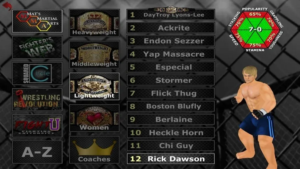 Weekend Warriors MMA (Уикенд Воорьорс ММА) [МОД Menu] Screenshot 2