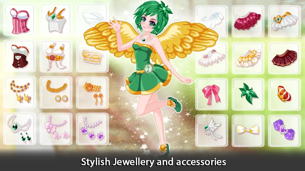 Dress Up Angel Anime Girl Game [МОД Бесконечные деньги] Screenshot 3