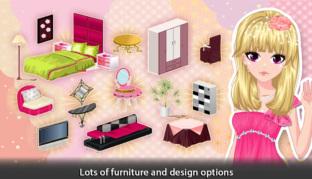 Girl Doll House - Room Design [МОД Много монет] Screenshot 3