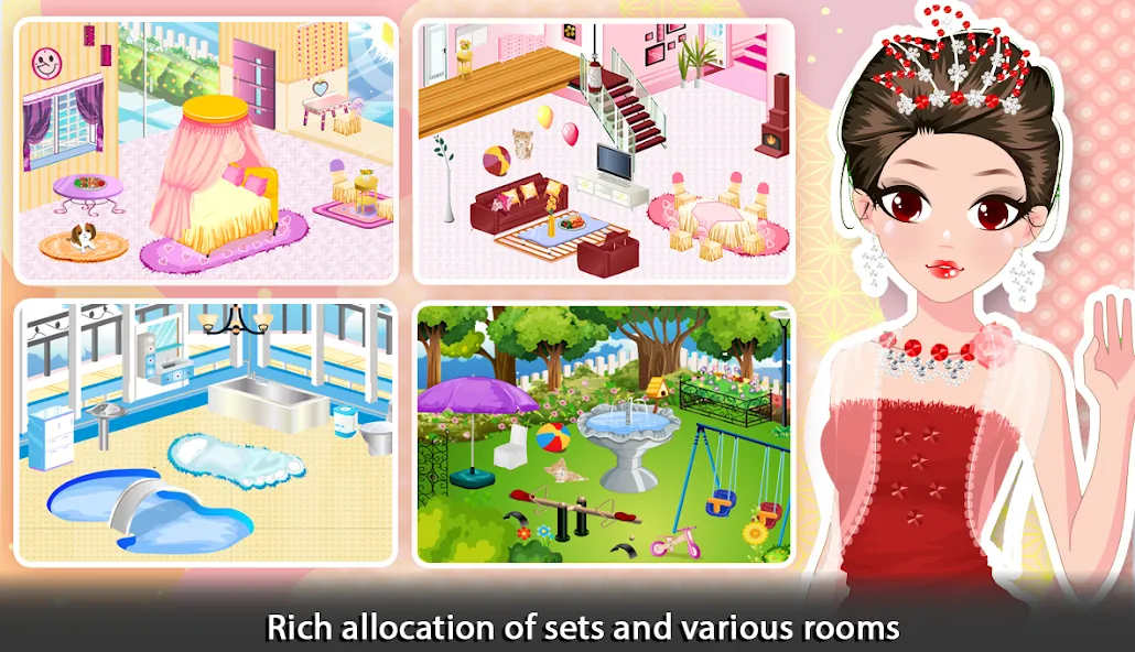 Girl Doll House - Room Design [МОД Много монет] Screenshot 4