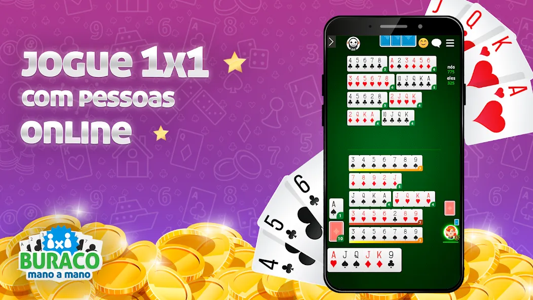 Buraco Online - Mano a Mano (Бурако Онлайн) [МОД Menu] Screenshot 1