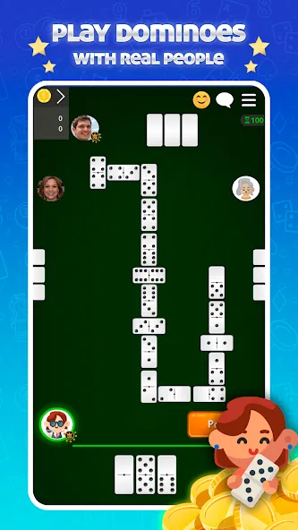 Dominoes Online - Classic Game (Домино Онлайн) [МОД Много денег] Screenshot 1