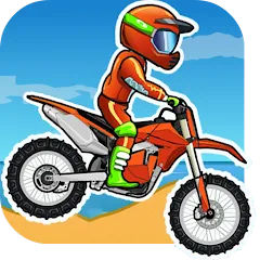 Взломанная Moto X3M Bike Race Game (Мото 3М Игра на мотоциклах)  [МОД Бесконечные монеты]