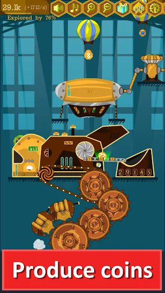 Steampunk Idle Gear Spinner (Стеампанк Идл Спиннер Фабрика) [МОД Бесконечные монеты] Screenshot 2