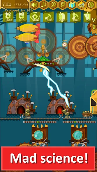 Steampunk Idle Gear Spinner (Стеампанк Идл Спиннер Фабрика) [МОД Бесконечные монеты] Screenshot 3