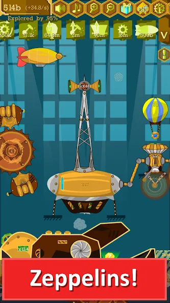Steampunk Idle Gear Spinner (Стеампанк Идл Спиннер Фабрика) [МОД Бесконечные монеты] Screenshot 4