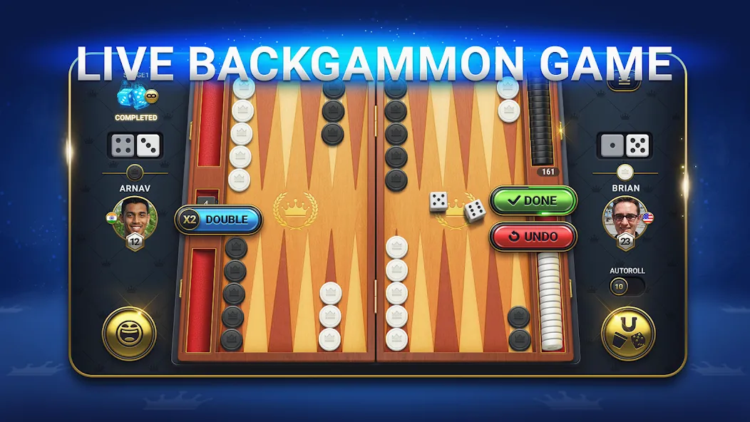Backgammon Live - Online Games (Бэкгаммон Лайв) [МОД Unlimited Money] Screenshot 2