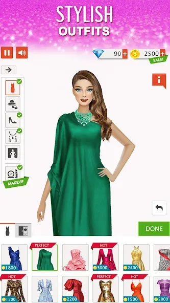 Fashion Stylist: Dress Up Game [МОД Бесконечные монеты] Screenshot 2