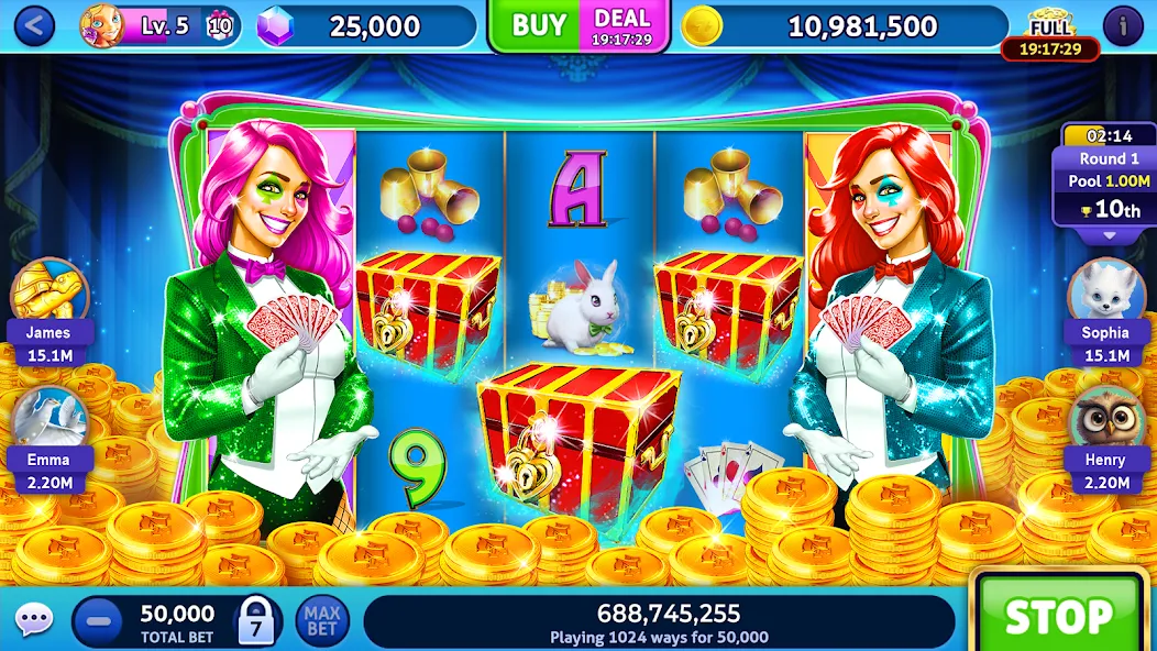 Jackpot Madness Slots Casino (Джекпотджой Слоты) [МОД Mega Pack] Screenshot 1
