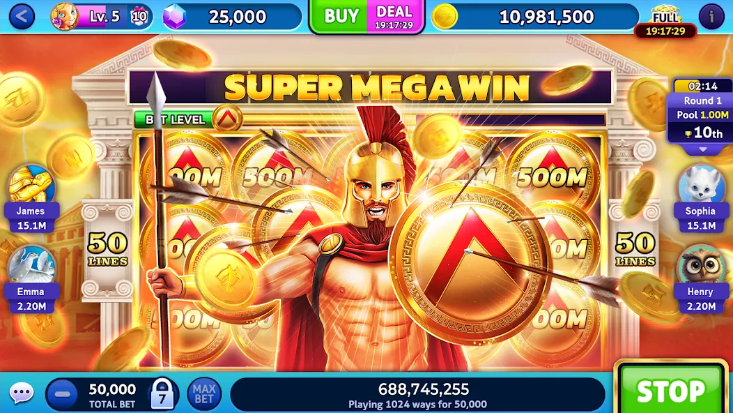 Jackpot Madness Slots Casino (Джекпотджой Слоты) [МОД Mega Pack] Screenshot 2