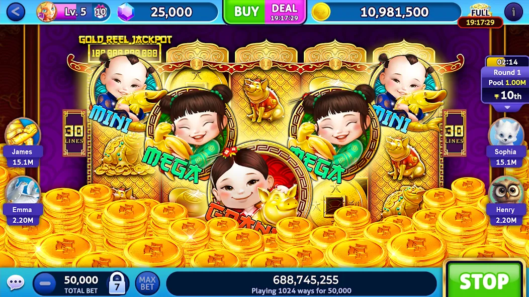 Jackpot Madness Slots Casino (Джекпотджой Слоты) [МОД Mega Pack] Screenshot 3