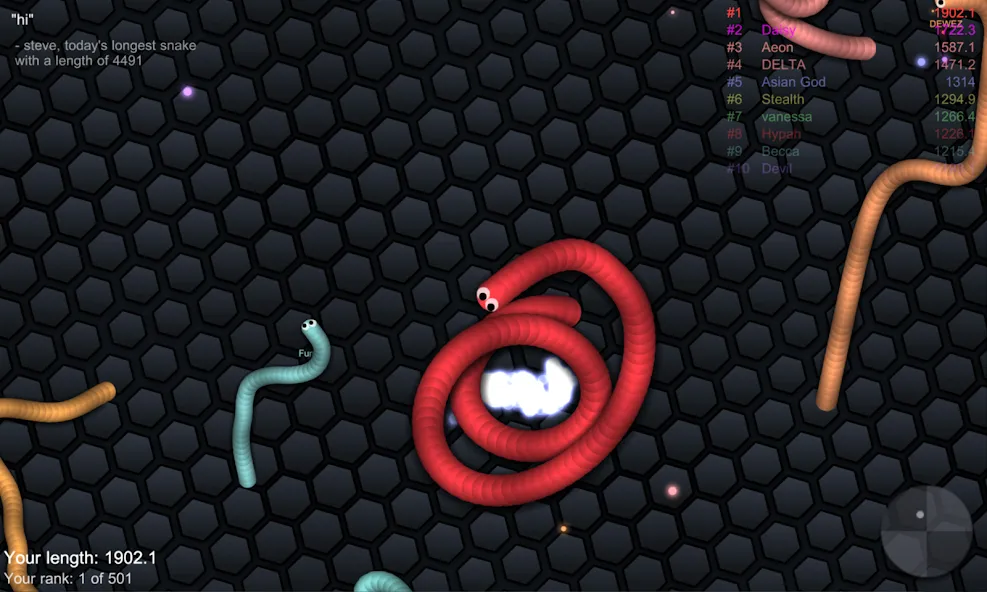 slither.io [МОД Все открыто] Screenshot 5