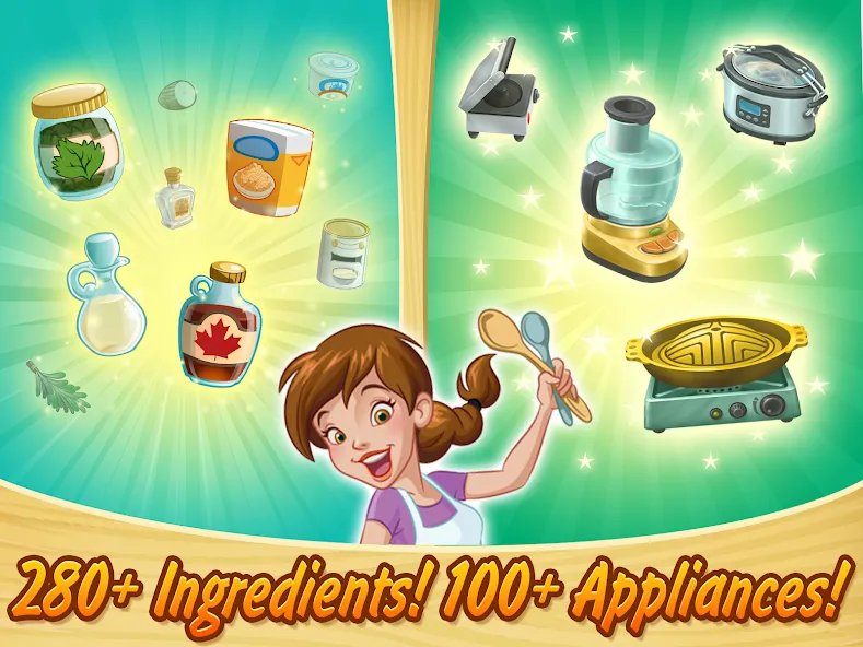 Kitchen Scramble: Cooking Game (Китчен Скрэмбл) [МОД Бесконечные деньги] Screenshot 3