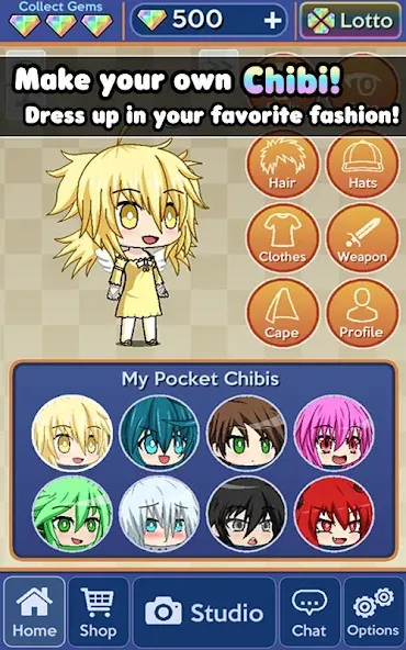Pocket Chibi - Anime Dress Up (Покет Чиби) [МОД Все открыто] Screenshot 2