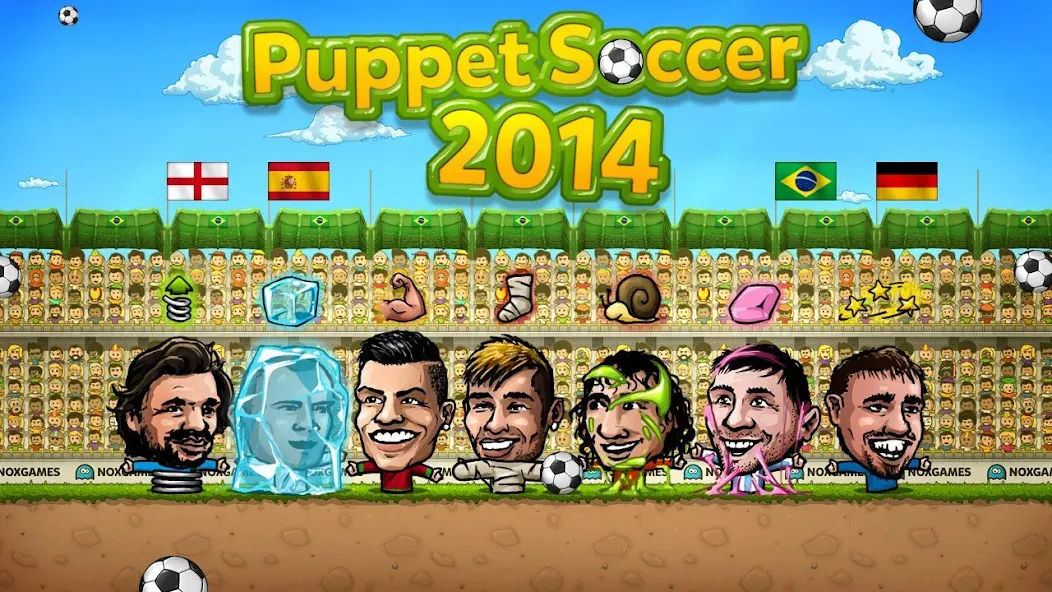 Puppet Soccer - Football [МОД Много монет] Screenshot 4