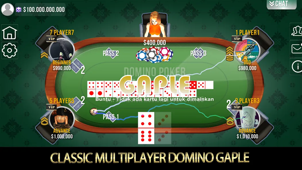 Domino Poker QiuQiu Gaple (Домино Покер ЧиЧи Гапле) [МОД Бесконечные деньги] Screenshot 1