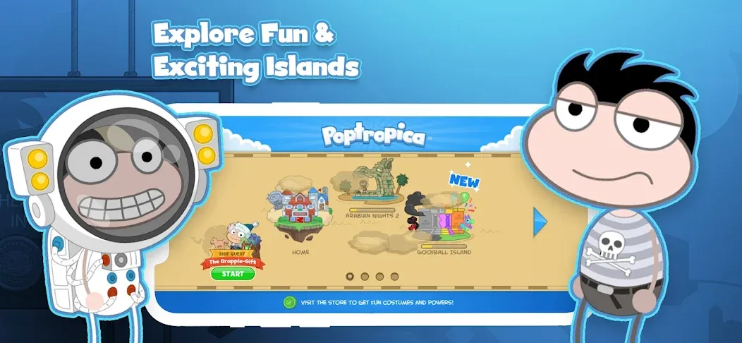 Poptropica: Fun Kids Adventure (Поптропика) [МОД Menu] Screenshot 1