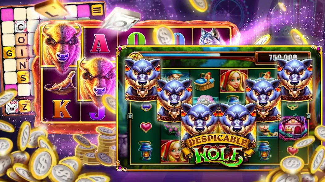 Vegas Downtown Slots & Words [МОД Все открыто] Screenshot 4