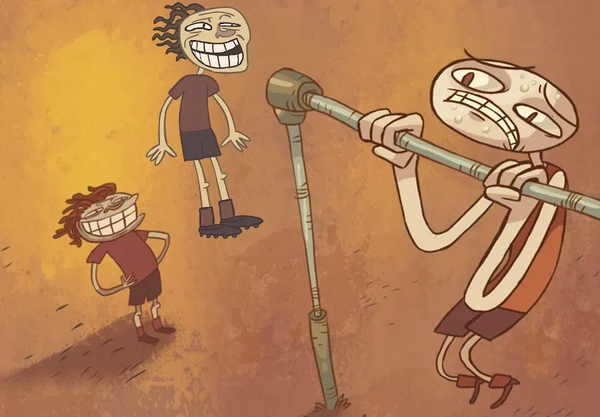 Troll Face Quest Sports Puzzle (Тролль Фейс Квест Спортс пазл) [МОД Бесконечные деньги] Screenshot 1