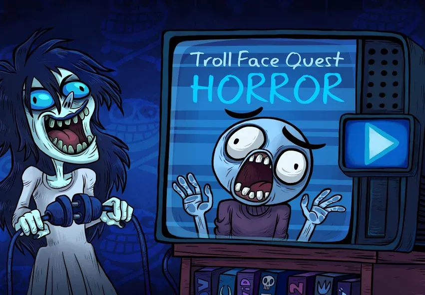 Troll Face Quest: Horror (Тролл Фейс Квест Хоррор) [МОД Много денег] Screenshot 1
