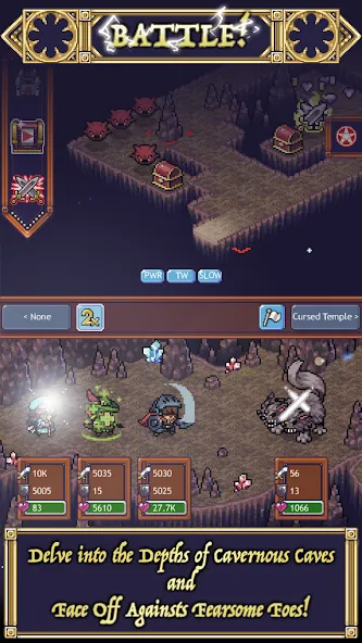 Cave Heroes:Idle Dungeon RPG (Кейв Хероес) [МОД Бесконечные деньги] Screenshot 1