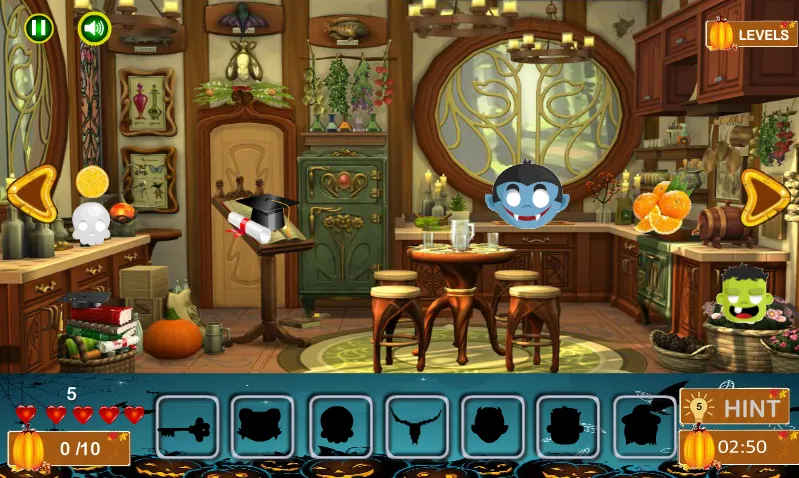 Halloween Hidden Objects (Хэллоуин Скрытые Объекты) [МОД Бесконечные монеты] Screenshot 4