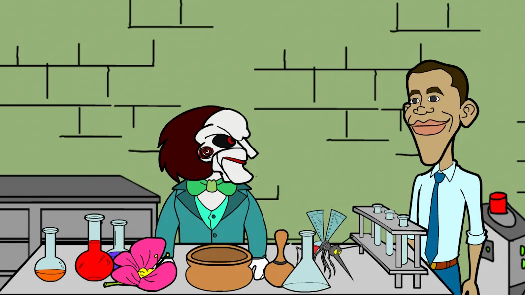 Obama Pigsaw: Alien Invasion (Обама Джигтрап) [МОД Menu] Screenshot 1