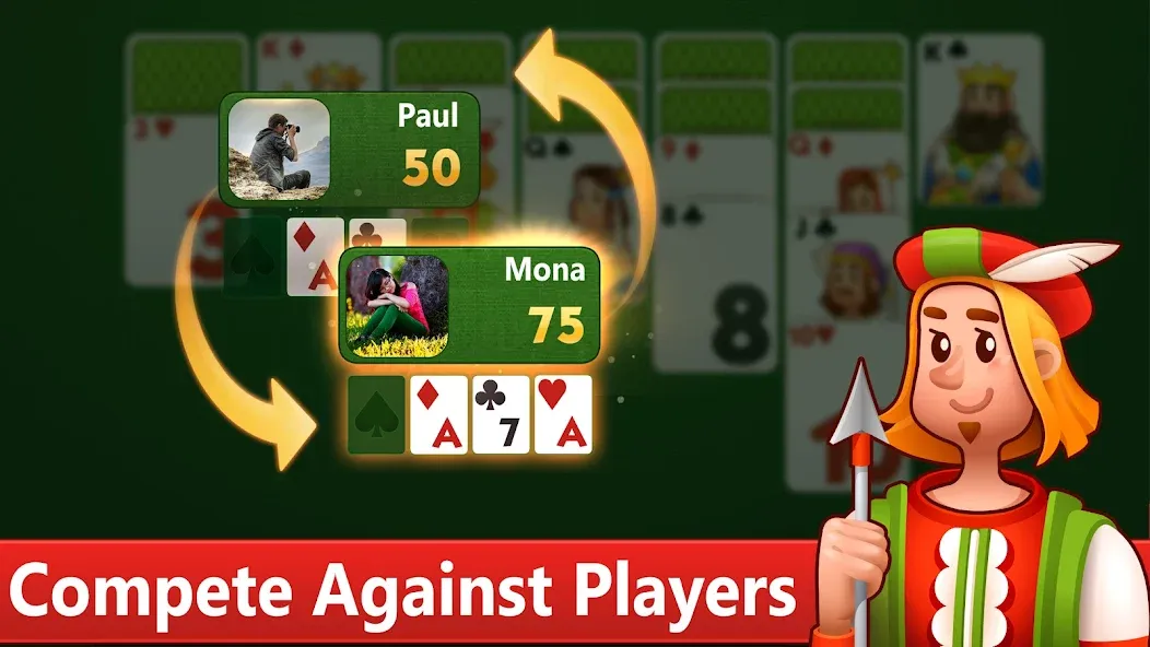 Klondike Solitaire card game [МОД Много денег] Screenshot 5