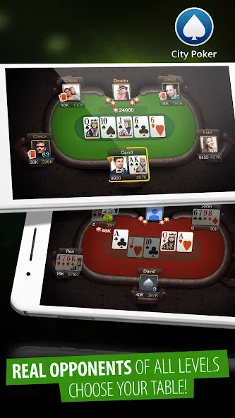 City Poker: Holdem, Omaha (Сити Покер) [МОД Много монет] Screenshot 5
