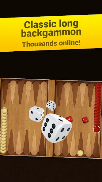Backgammon Long Arena [МОД Много монет] Screenshot 1