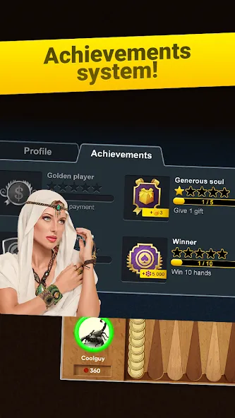 Backgammon Long Arena [МОД Много монет] Screenshot 4