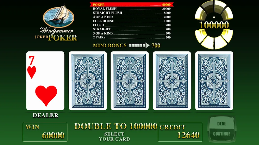 Windjammer Poker (Уиндджаммер Покер) [МОД Бесконечные монеты] Screenshot 1