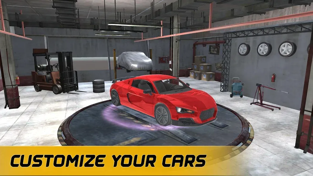American Muscle Car Racing (Американская гоночная машина  ) [МОД Unlocked] Screenshot 2