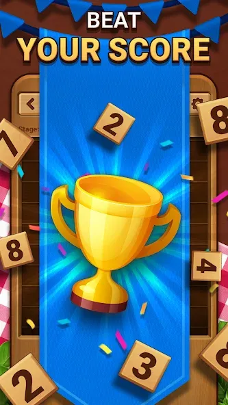 Woodber - Classic Number Game (Вудбер) [МОД Много монет] Screenshot 4