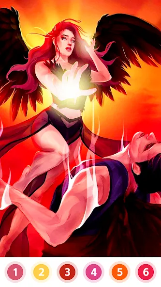 Angel & Devil Paint by Number [МОД Много денег] Screenshot 4