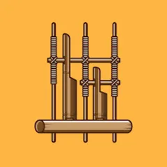 Скачать взломанную Angklung Instrument (Ангклунг инструмент)  [МОД Бесконечные монеты]