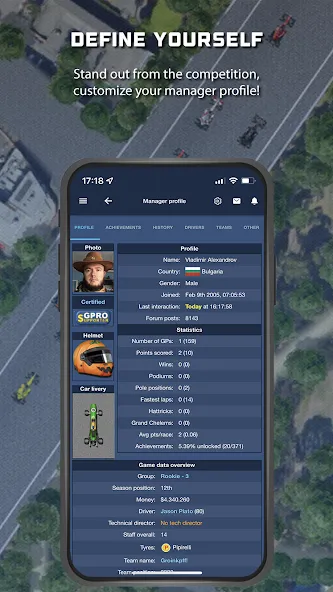 GPRO - Classic racing manager (ГПРО) [МОД Меню] Screenshot 2