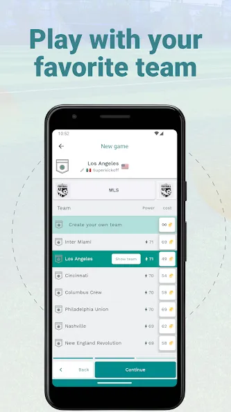 Superkickoff - Soccer manager (уперкикофф) [МОД Меню] Screenshot 1