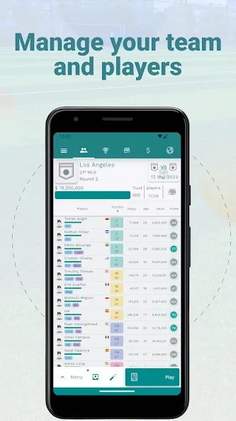 Superkickoff - Soccer manager (уперкикофф) [МОД Меню] Screenshot 3