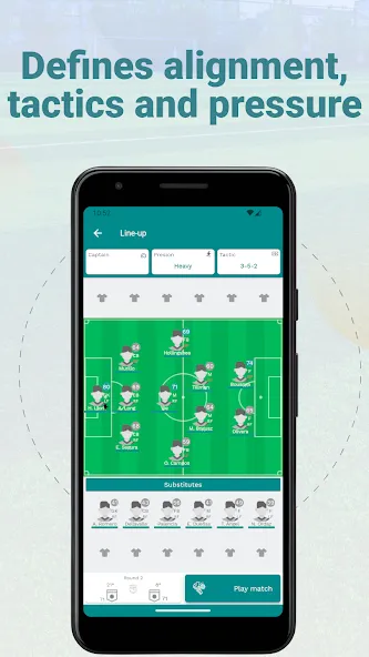 Superkickoff - Soccer manager (уперкикофф) [МОД Меню] Screenshot 5