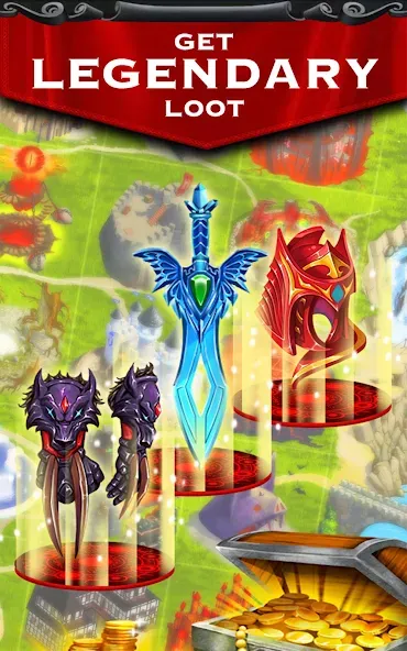 Kingdoms at War: Hardcore PVP (Кингдомс ат Вар) [МОД Unlimited Money] Screenshot 2