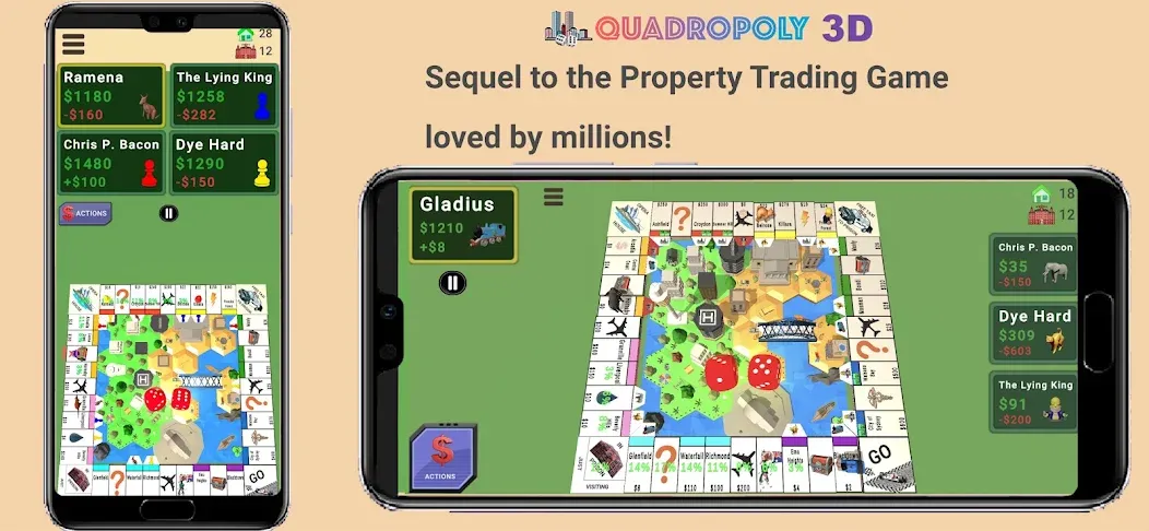 Quadropoly - Monopolist Tycoon [МОД Много денег] Screenshot 1