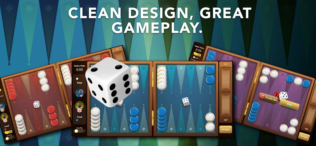 Backgammon Classic + Online [МОД Бесконечные монеты] Screenshot 3