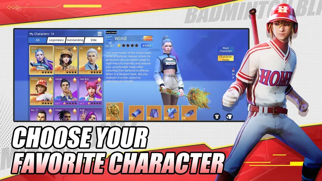 Badminton Blitz - PVP online (Бэдминтон Блиц) [МОД Бесконечные монеты] Screenshot 1