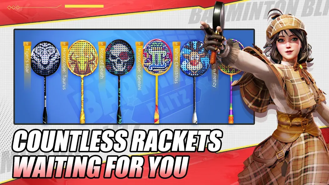 Badminton Blitz - PVP online (Бэдминтон Блиц) [МОД Бесконечные монеты] Screenshot 2