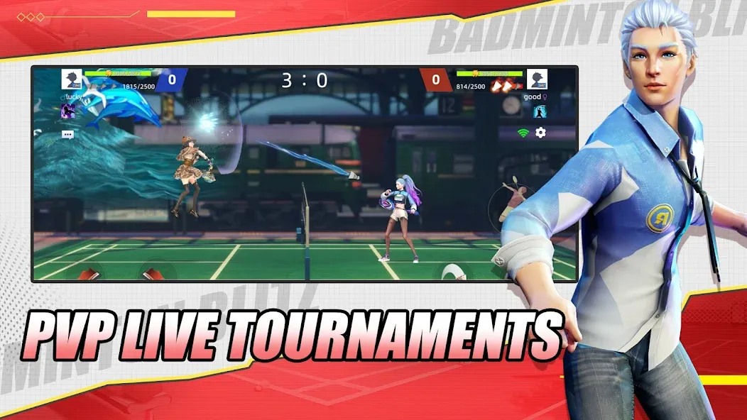 Badminton Blitz - PVP online (Бэдминтон Блиц) [МОД Бесконечные монеты] Screenshot 4