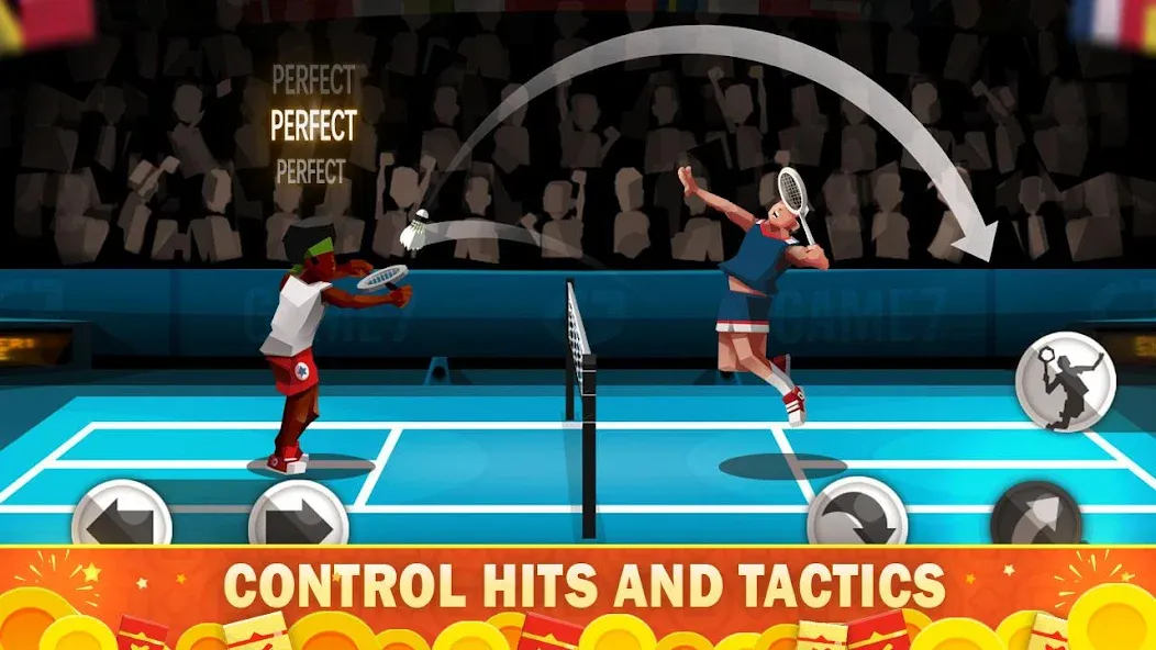 Badminton League [МОД Бесконечные монеты] Screenshot 1