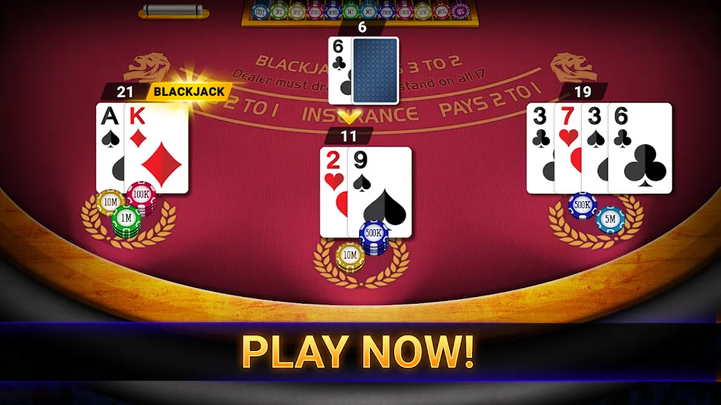 Blackjack 21: online casino (Блэкджек 21) [МОД Unlimited Money] Screenshot 3
