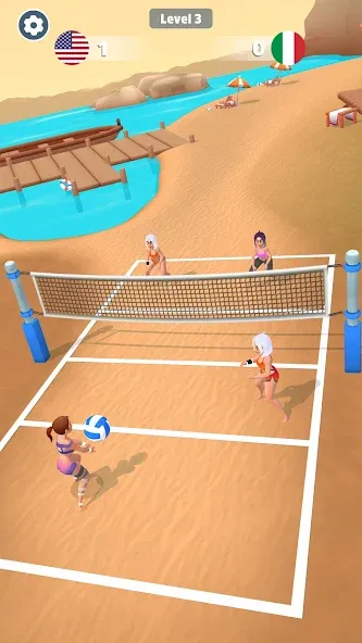 Beach Volleyball Game (Бичволлейбол игра) [МОД Mega Pack] Screenshot 2